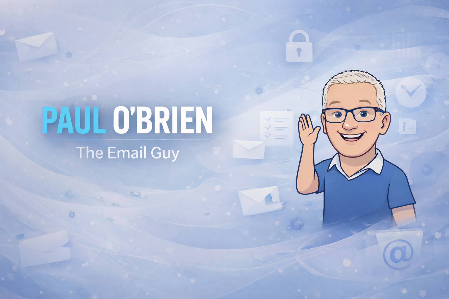 Illustration of Paul O’Brien, The Email Guy, writing about email, privacy-first tools, and digital productivity