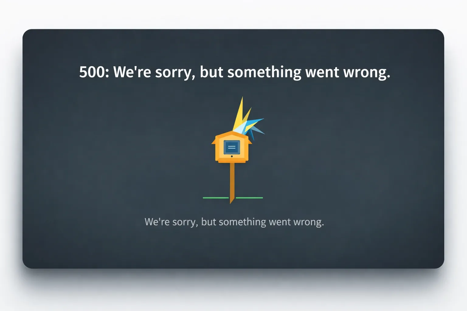 Mailbox.org 500 error page shown after logout