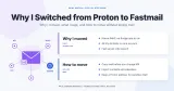 Proton Mail to Fastmail: Why I Switched and How to Move