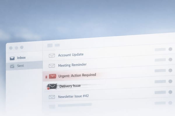 Illustration showing modern spam blending into legitimate email messages