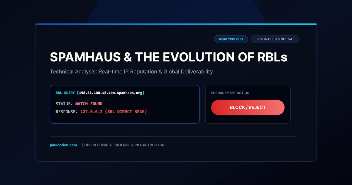 Spamhaus, Spam, and the Shape of Modern Email Filtering