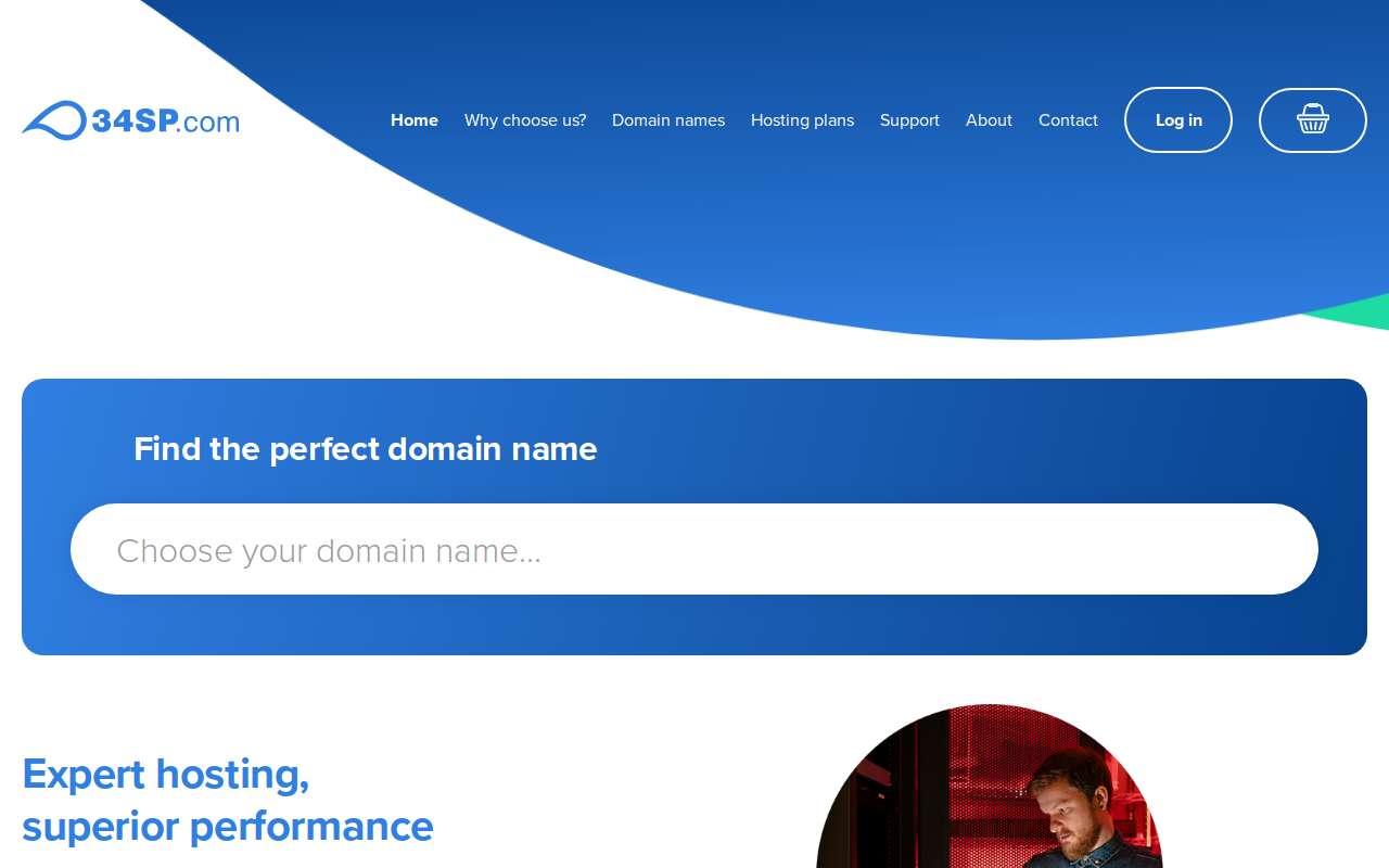 The 34SP.com home page, as my checks saw it