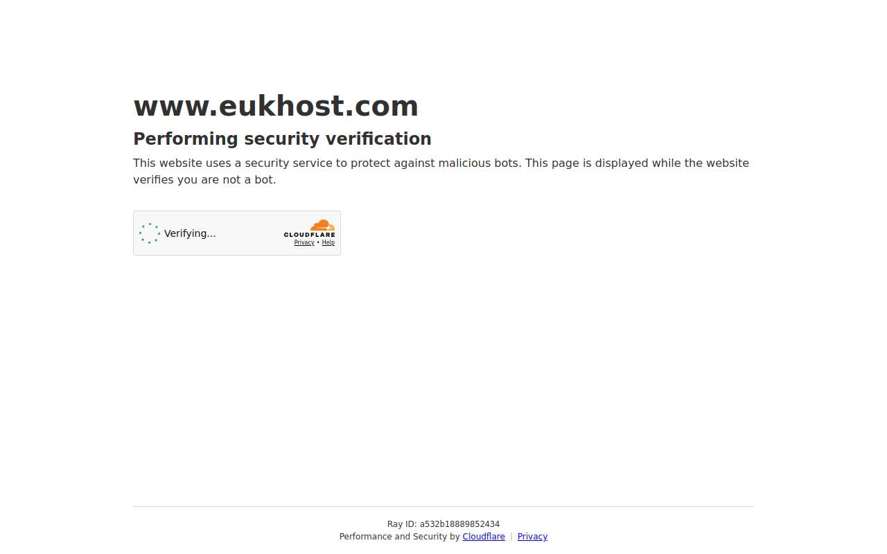 The eUKhost home page, as my checks saw it