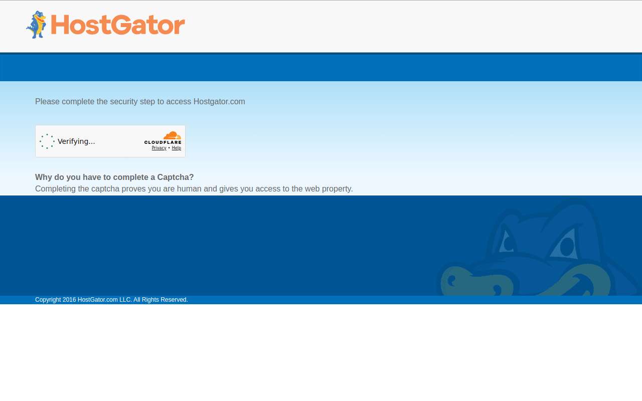 The HostGator home page, as my checks saw it