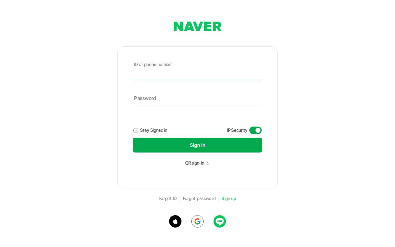 The Naver Mail home page, as my checks saw it