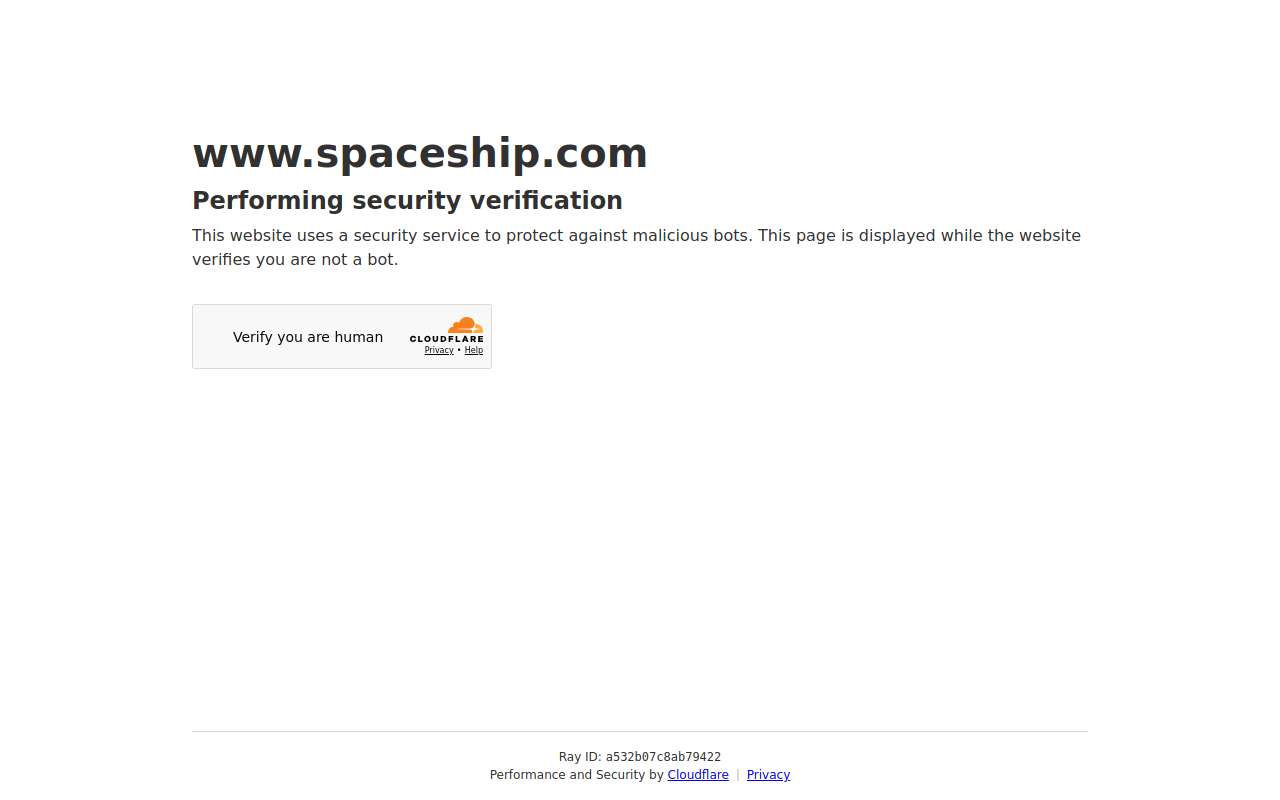 The Spacemail (Spaceship) home page, as my checks saw it